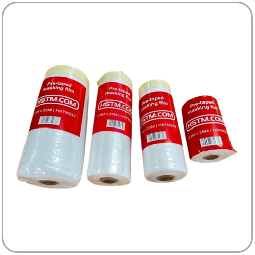 Pre-Taped Masking Film