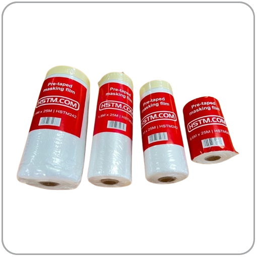 Pre-Taped Masking Film